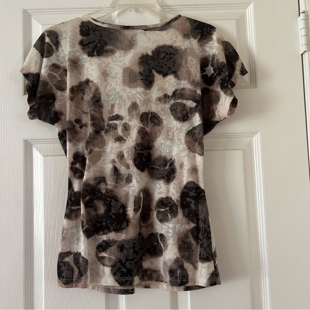 INC Short-Sleeve Printed Top - Picture 2 of 4